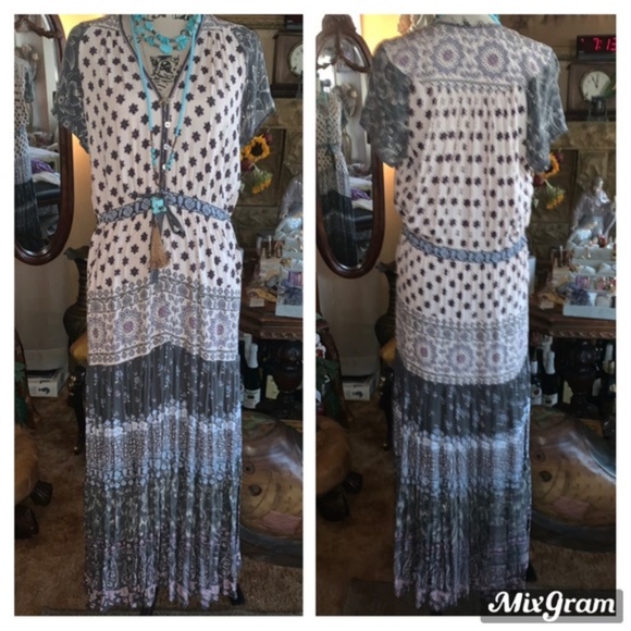 NWOT SPELL & THE GYPSY LIONHEART GOWN Sz XS Coal - Picture 2 of 6